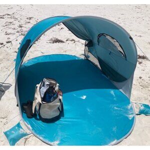 UPF 50+ Easy Pop Up 3-4 Person Beach Tent Sport Umbrella Instant Sun Shade